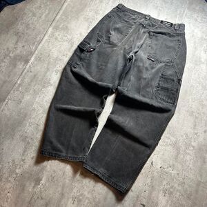 Fubu Men's Black and Grey Jeans